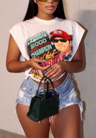 (Only Tops)2022 Styles Women Fashion Summer INS Styles Print Tee