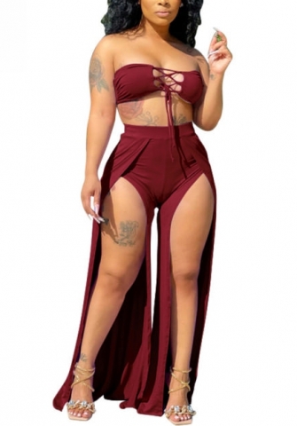 (Real Image)2022 Styles Women Sexy INS Styles Solid Color Two Piece Suit