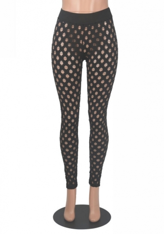 (Real Image)2022 Styles Women Sexy INS Styles Solid Color Hollow Long Pants