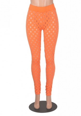 (Real Image)2022 Styles Women Sexy INS Styles Solid Color Hollow Long Pants