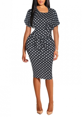 (Real Image)2022 Styles Women Fashion INS Styles FFloral Short Sleeve Midi Dress