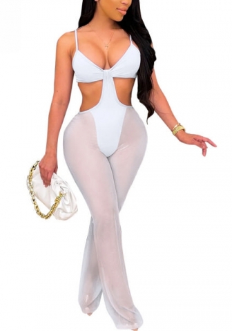 (Real Image)2022 Styles Women Sexy INS Styles Mesh Strap Jumpsuit