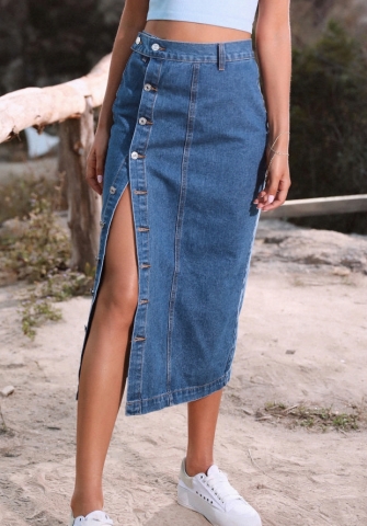 (Only Skirts)(Real Image)2022 Styles Women Sexy INS Styles Jeans Skirts