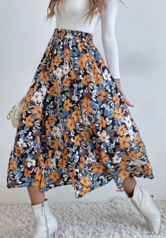 (Only Bottom)(Real Image)2022 Styles Women Sexy INS Styles Floral Bohemian Skirts