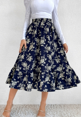 (Only Bottom)(Real Image)2022 Styles Women Sexy INS Styles Floral Bohemian Skirts