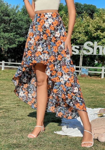 (Real Image)2022 Styles Women Sexy INS Styles Floral Bohemian Skirts