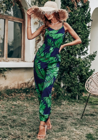 (Real Image)2022 Styles Women Sexy INS Styles Floral Bohemian Jumpsuit