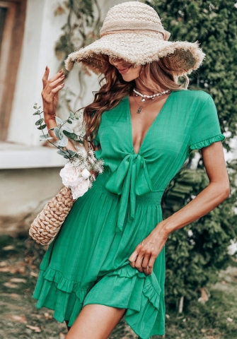 (Real Image)2022 Styles Women Sexy INS Styles Floral Bohemian Mini Dress