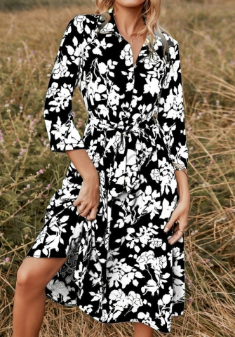 (Real Image)2022 Styles Women Sexy INS Styles Floral Bohemian Midi Dress