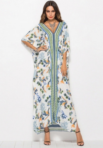 (Real Image)2022 Styles Women Sexy INS Styles Floral Bohemian Maxi Dress