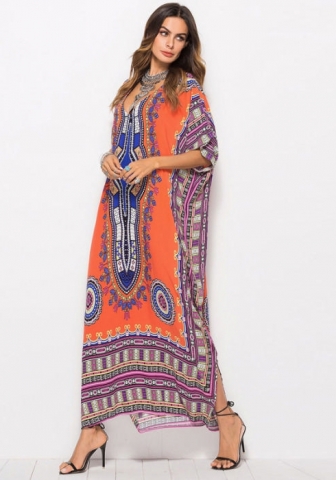 (Real Image)2022 Styles Women Sexy INS Styles Floral Bohemian Maxi Dress