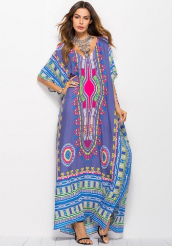 (Real Image)2022 Styles Women Sexy INS Styles Floral Bohemian Maxi Dress