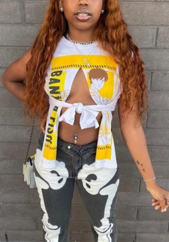 2022 Styles Women Fashion INS Styles Print Tee