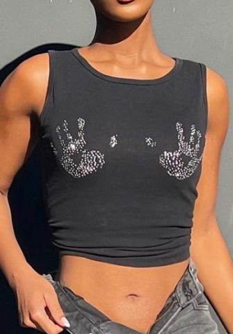 (Real Image)2022 Styles Women Fashion INS Styles Sequin Tank Tops