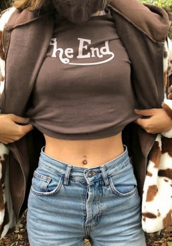 (Real Image)2022 Styles Women Fashion INS Styles Print Tee