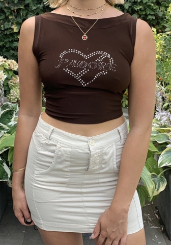 (Only Tops)(Real Image)2022 Styles Women Fashion INS Styles Print Tank Tops