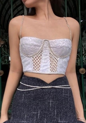 (Real Image)2022 Styles Women Fashion INS Styles Chain Vest