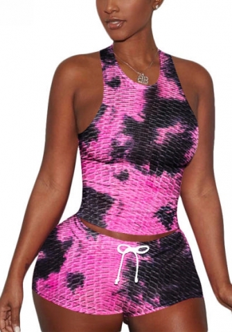 (Real Image)2022 Styles Women Fashion Summer INS Styles Print Short Two Piece Suit