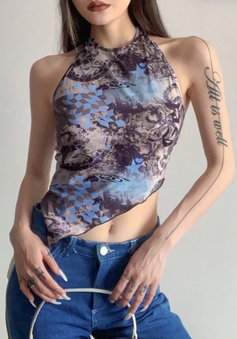 (Real Image)2022 Styles Women Fashion INS Styles Print Vest