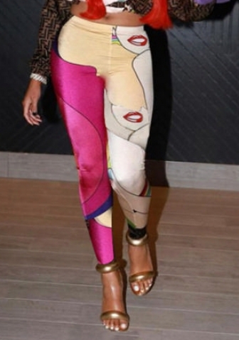 (Only Long Pants)(Real Image)2022 Styles Women Fashion INS Styles Print Legging