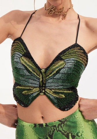 (Real Image)2022 Styles Women Fashion INS Styles Tie Buffer Tops