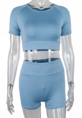 (Real Image)2022 Styles Women Sexy INS Styles Solid Color Short Two Piece Suit