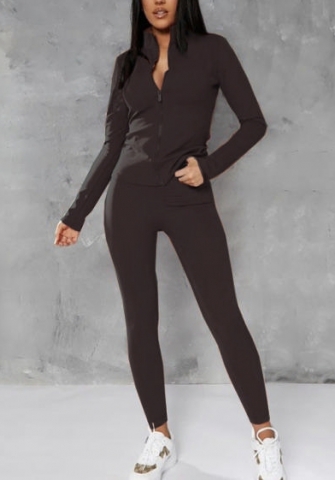 (Real Image)2022 Styles Women Sexy INS Styles Pink Front Zipper Jacket+Long Pants Two Piece Suit