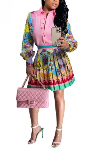 (Real Image)2022 Styles Women Fashion Vintage Two Piece Suit Dress