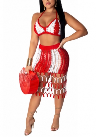 (Real Image)2022 Styles Women Fashion INS Styles Sweater Two Piece Suit Dress