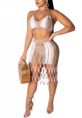 (Real Image)2022 Styles Women Fashion INS Styles Sweater Two Piece Suit Dress