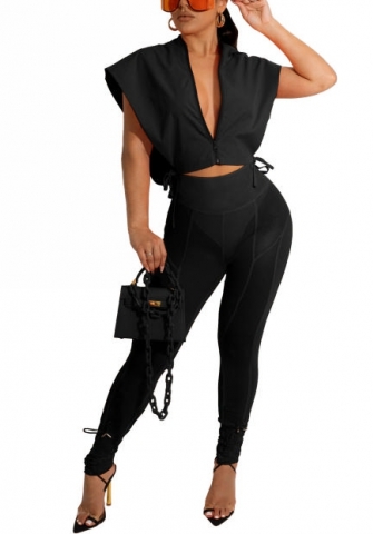 2022 Styles Women Fashion INS Styles Solid Color Mesh Two Piece Suit