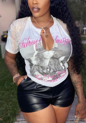 (Real Image)2022 Styles Women Fashion INS Styles Double Shoulder Tassel Tee