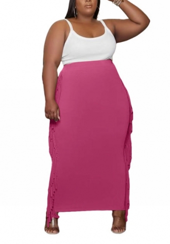 (Plus Size)(Only Skirts)2022 Styles Women Fashion INS Styles Double Ruffle Size Skirts