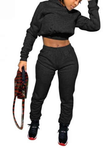 (Real Image)2022 Styles Women Fashion INS Styles Solid Color Hoodie Two Piece Suit