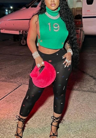 (Only Tops)(Real Image)2022 Styles Women Fashion INS Styles Number Vests