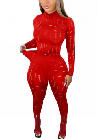 2022 Styles Women Fashion INS Styles Hole Two Piece Suit