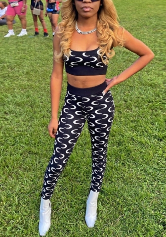 2022 Styles Women Fashion INS Styles Print Yoga Tracking Suit