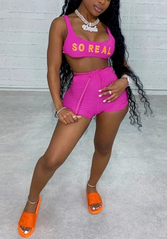 2022 Styles Women Fashion INS Styles Print Short Two Piece Suit