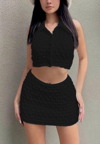 2022 Styles Women Fashion INS Styles Front Button Summer Two Piece Dress