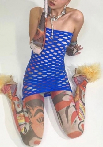 2022 Styles Women Sexy INS Styles Net Tube Mini Dress