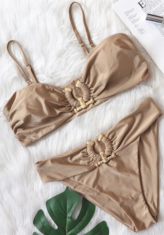 (Real Image)2022 Styles Women Fashion INS Styles Tube Diamonds Bikini Set