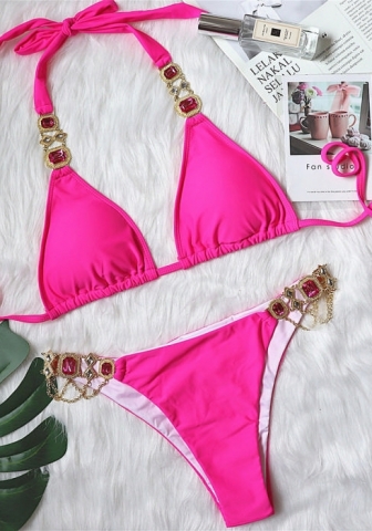 (Real Image)2022 Styles Women Fashion INS Styles Diamonds Bikini Set