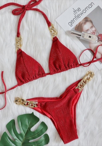 (Real Image)2022 Styles Women Fashion INS Styles Diamonds Bikini Set