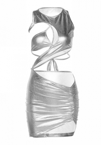 (Real Image)2022 Styles Women Sexy INS Styles Cut Out Club Dress