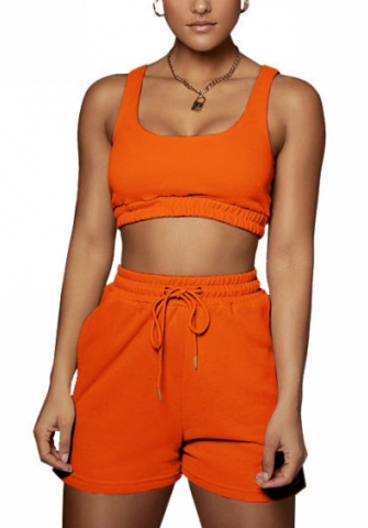 (Real Image)2022 Styles Women Fashion INS Styles Solid Color Short Two Piece Suit