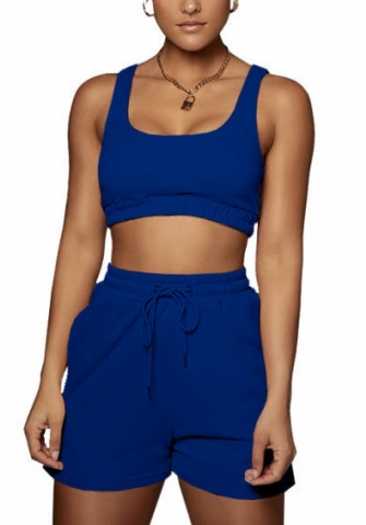 (Real Image)2022 Styles Women Fashion INS Styles Solid Color Short Two Piece Suit