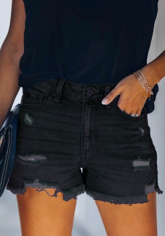 (Real Image)2022 Styles Women Fashion INS Styles Jeans Ripped Short Pants