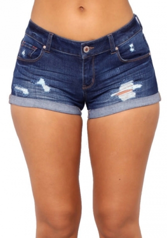 (Real Image)2022 Styles Women Fashion INS Styles Jeans Ripped Short Pants