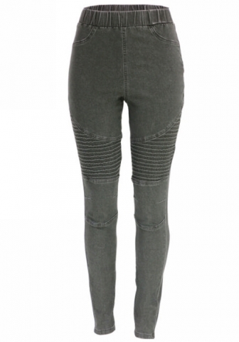 (Real Image)2022 Styles Women Fashion INS Styles Solid Color Jeans Long Pants