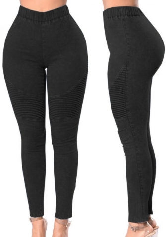 (Real Image)2022 Styles Women Fashion INS Styles Solid Color Jeans Long Pants